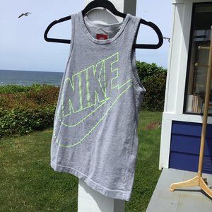 NIKE Grey Tank Top Large NIKE Spellout and Logo🔴